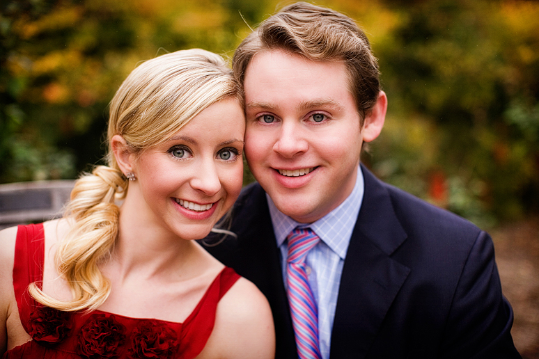 winter engagement portraits at the fort worth botanical gardens