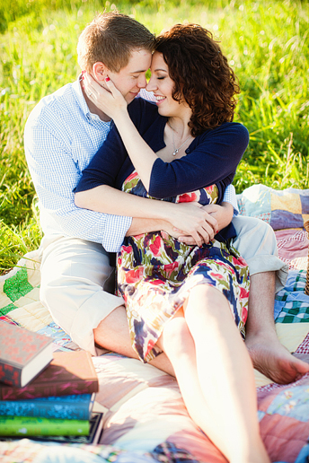 romantic and fun engagement portraits by dallas wedding photographer Allison Davis