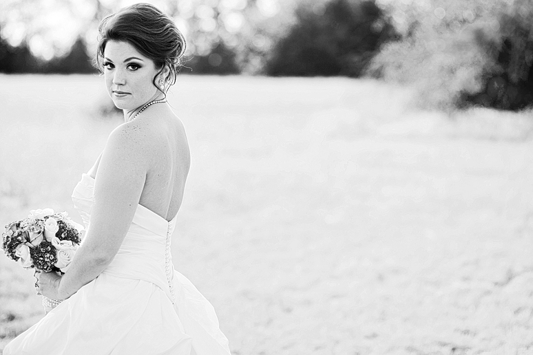 romantic bridal portraits in McKinney Texas in a wild field by Allison Davis Photography