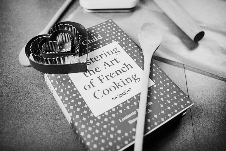 props for baking in the kitchen for engagement portraits