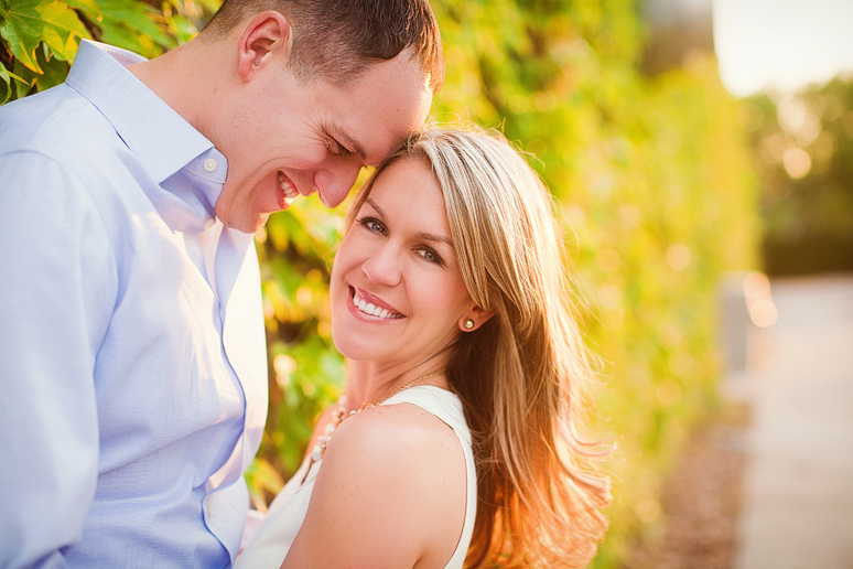 Romantic engagement portraits at Addison Circle by North Texas wedding photographer Allison Davis Photography
