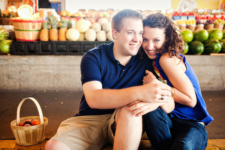 sweet engagement portraits by Dallas wedding photographer Allison Davis Photography