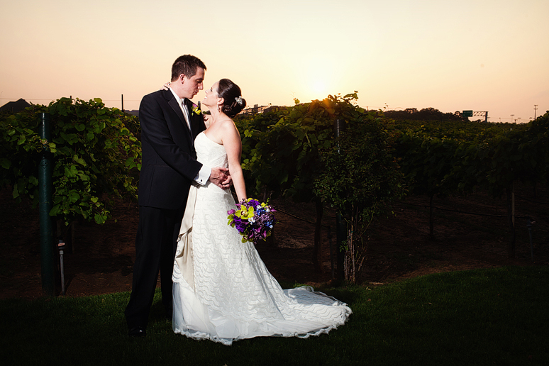 delaney vineyards wedding pictures of bride and groom
