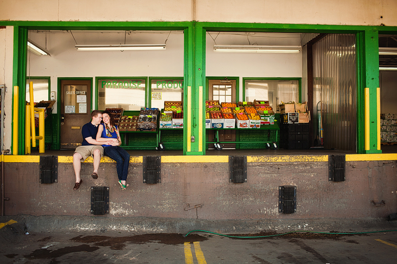 Dallas engagement portraits at the Farmer's Market by Plano wedding photographer Allison Davis Photography