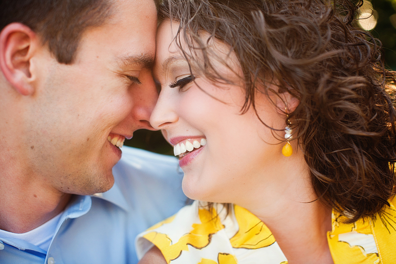romantic and fun engagement portraits