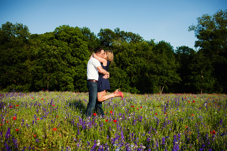 country-inspired southern engagement portraits by North Texas wedding photographer Allison Davis Photography