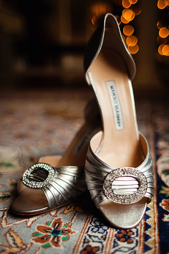 Manolo Blanik wedding shoes