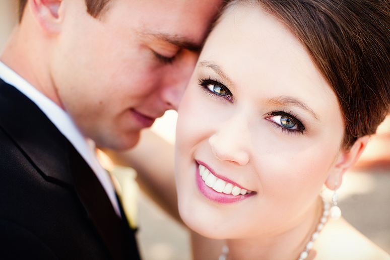 close up of the bride and grooam on their wedding day by allison davis photography