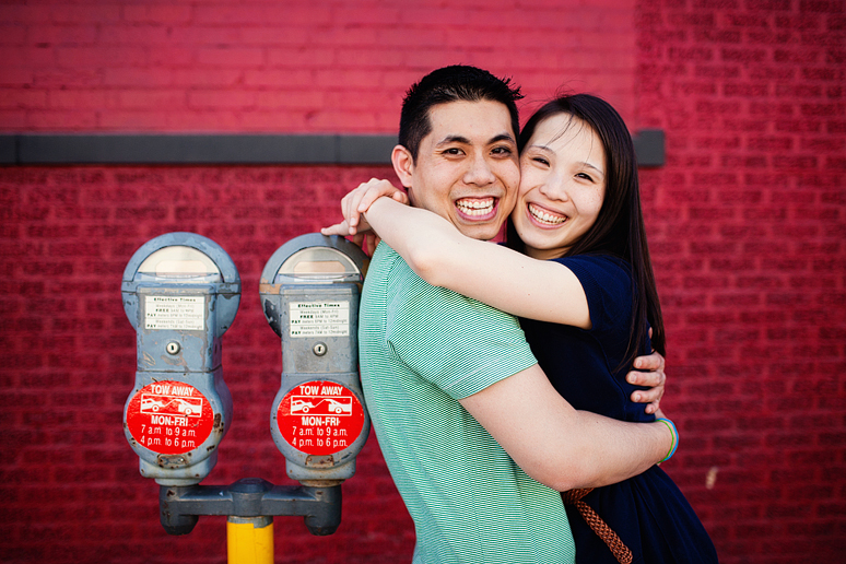 fun engagement portraits in Plano by Allison Davis Photography in deep ellum