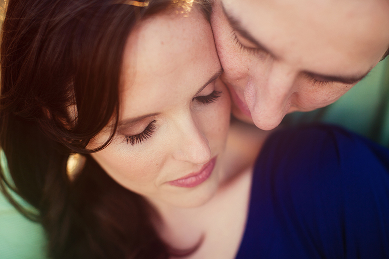 romantic and classic close up engagement portraits in Plano by Allison Davis Photography