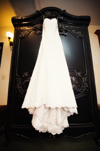wedding day details of the wedding dress at Prestonwood