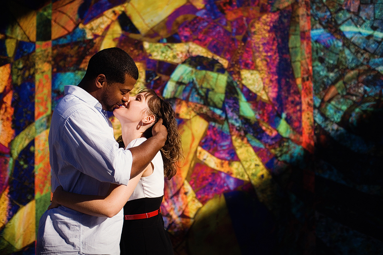dramatic and romantic engagement portraits by Dallas wedding photographer Allison Davis