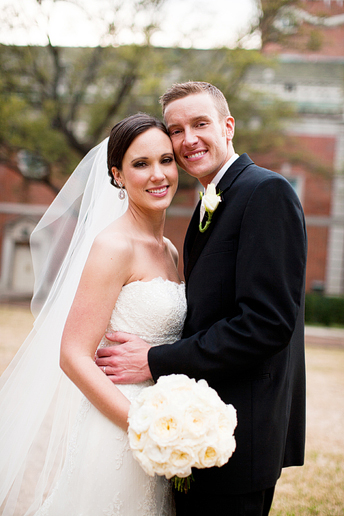 romantic and beautiful bride and groom portraits by Allison Davis Photography at Park Cities Baptist Church
