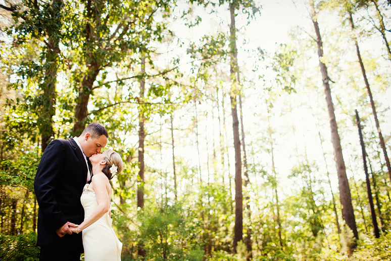 romantic wedding day portraits of the bride and groom by North Texas wedding photographer Allison Davis Photography