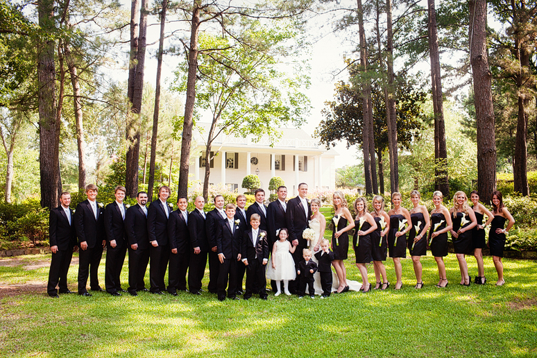 wedding day portraits of the bridal party by North Texas wedding photographer Allison Davis Photography