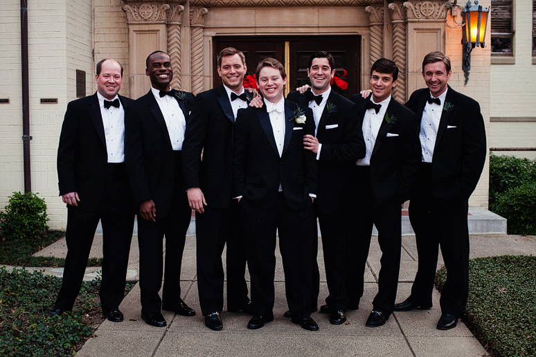 groomsmen at University Christian Church wedding