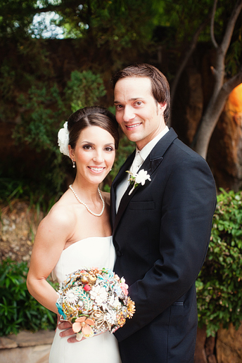 bride and groom portraits at the Maple Manor Hotel by Dallas wedding photographer Allison Davis Photography