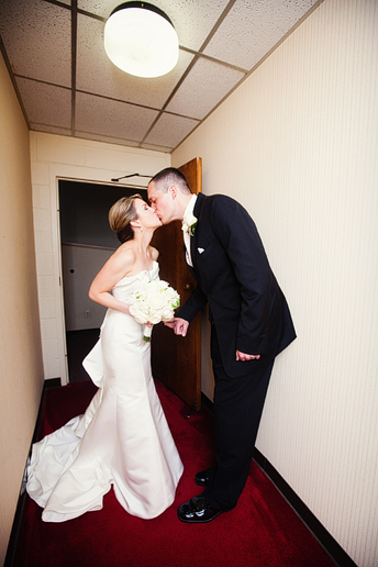 post ceremony candid photographs of bride and groom