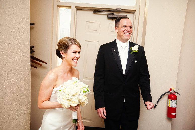 post ceremony candid photographs of bride and groom