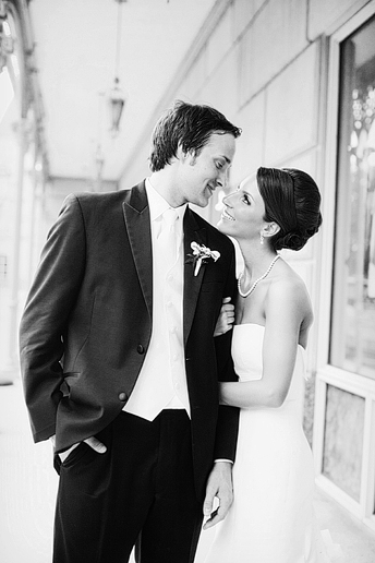 bride and groom portraits at the Crescent Hotel by Dallas wedding photographer Allison Davis Photography
