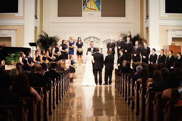wedding ceremony at Prestonwood Baptist Church
