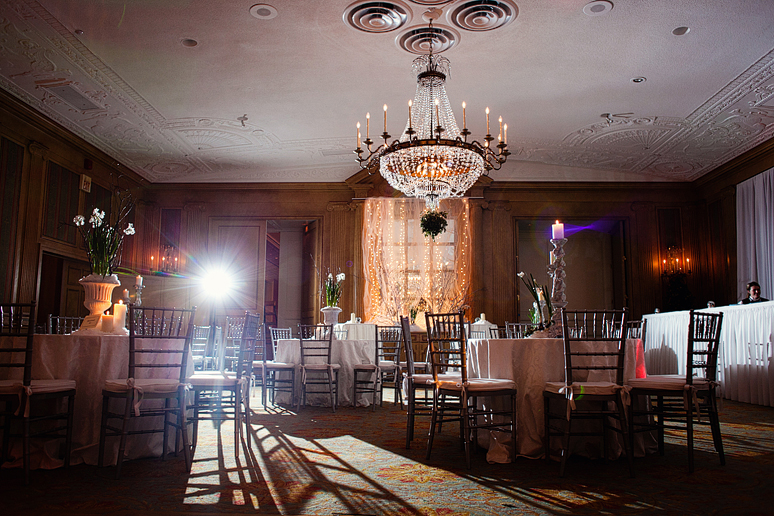 fort worth club ballroom wedding reception decor