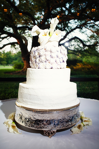 wedding reception details of the wedding cake by North Texas wedding photographer Allison Davis Photography