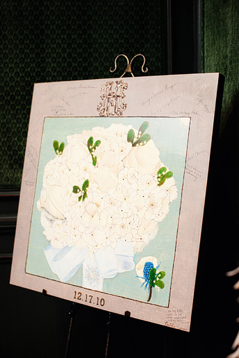 unique and custom made wedding guest book alternative