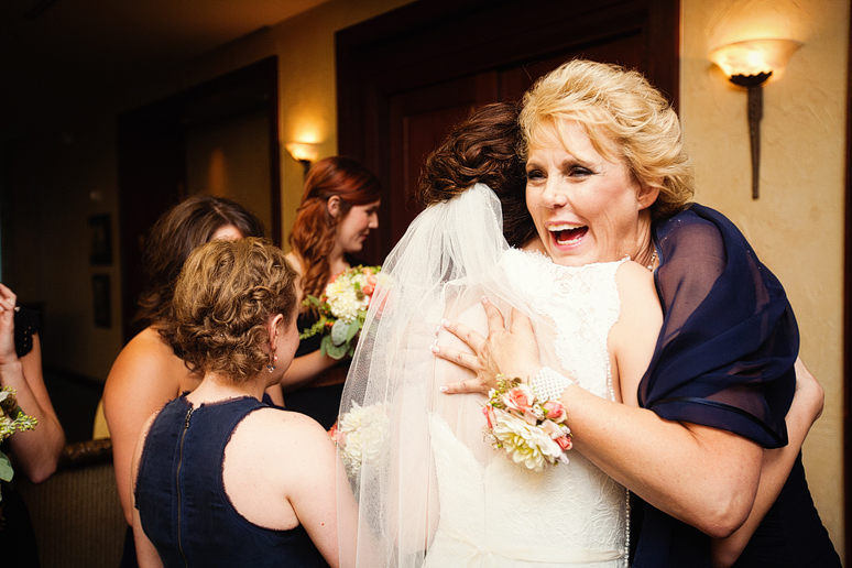 post ceremony celebration moment photographs at Prestonwood by Allison Davis Photography