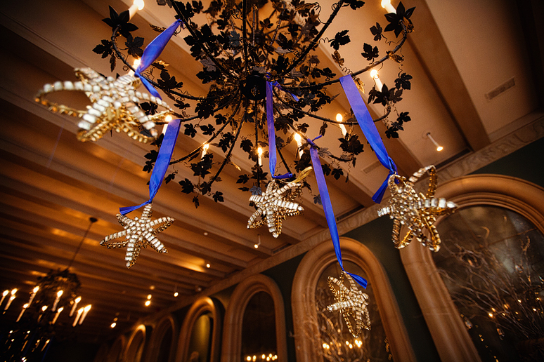 winter wedding decor at the fort worth club