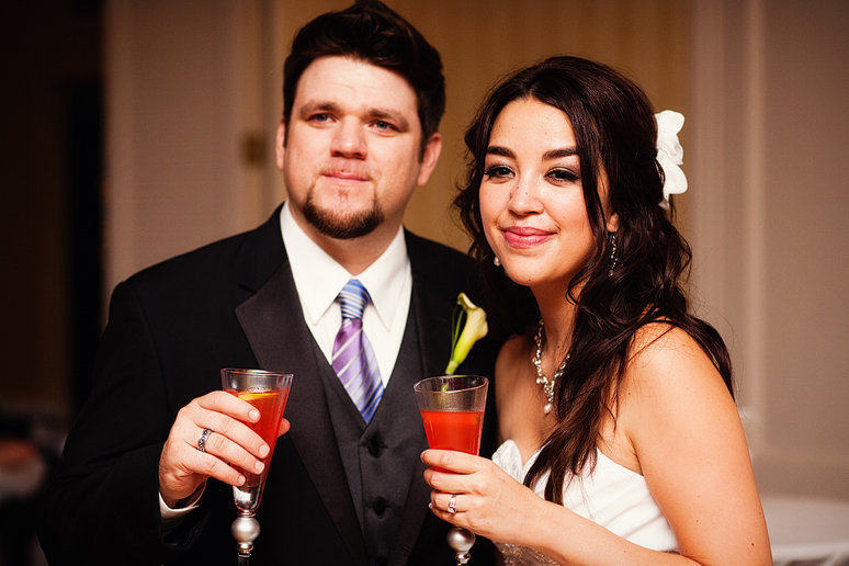 wedding toasts at a wedding reception at a country club in richardson texas