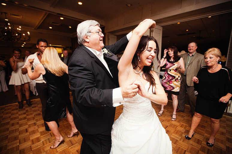 dancing at their wedding reception at the canyon creek country club in richardson texas