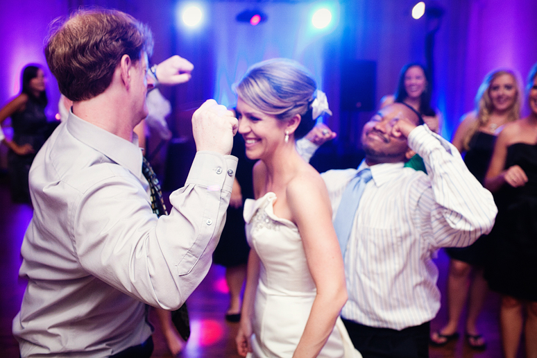 bride dancing at a Dallas country club wedding reception by Dallas wedding photographer Allison Davis Photography