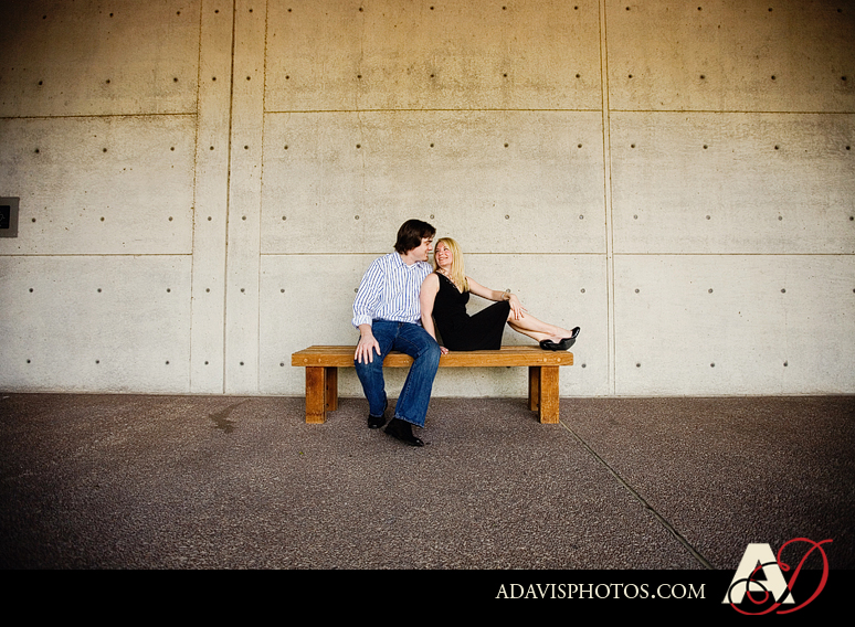 Dallas Wedding Photographer Allison Davis Photography's engagement portraits of Mark and Susan at the Kimball Museum of Art in Fort Worth
