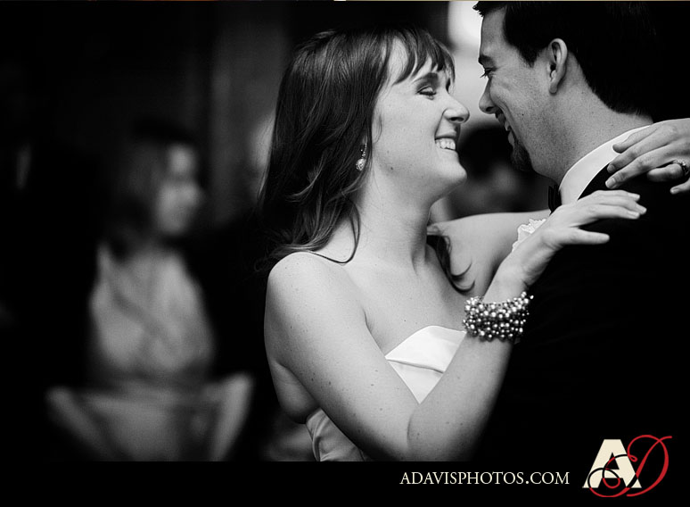 North Texas First Dance at a Wedding Reception at The McKinney Cotton Mill by Dallas Wedding Photographer Allison Davis Photography