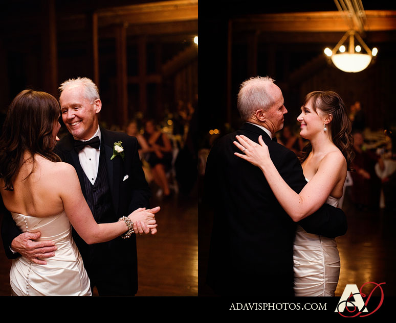 North Texas Father Daughter Dance at a Wedding Reception at The McKinney Cotton Mill by Dallas Wedding Photographer Allison Davis Photography