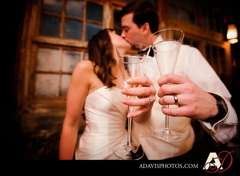 North Texas Wedding Reception Toasts at The McKinney Cotton Mill by Dallas Wedding Photographer Allison Davis Photography