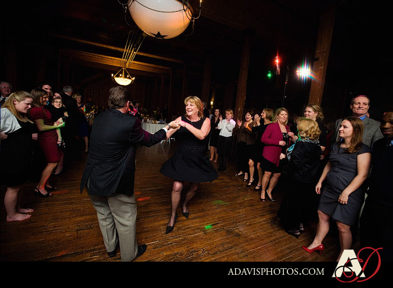 North Texas Wedding Reception Dancing at The McKinney Cotton Mill by Dallas Wedding Photographer Allison Davis Photography