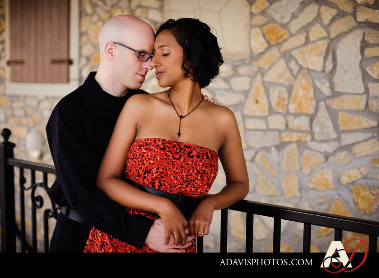 Romantic & Modern Engagement portraits at Adriatica by Dallas Texas Wedding Photography Allison Davis Photography 