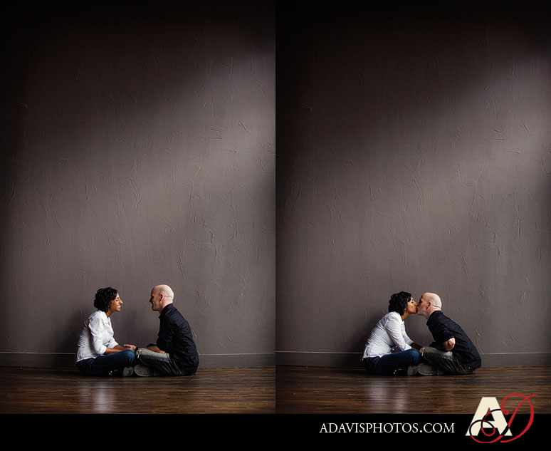 Romantic & Modern Engagement portraits at The McKinney Cotton Mill by Dallas Wedding Photography Allison Davis Photography 