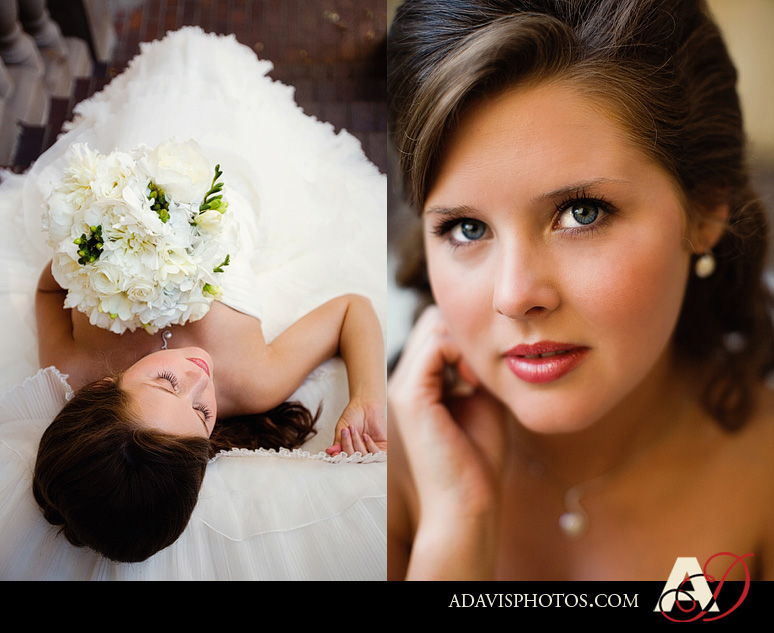 Modern and romantic bridal portraits at the Las Colinas Canals by Plano wedding photographer Allison Davis Photography