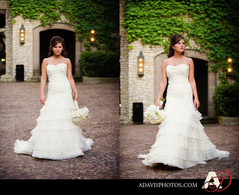 Modern and romantic bridal portraits at the Las Colinas Canals by McKinney Texas wedding photographer Allison Davis Photography