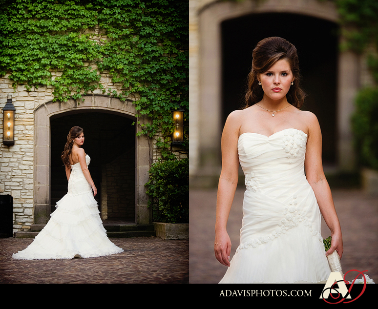 Modern and romantic bridal portraits at the Las Colinas Canals by Dallas wedding photographer Allison Davis Photography