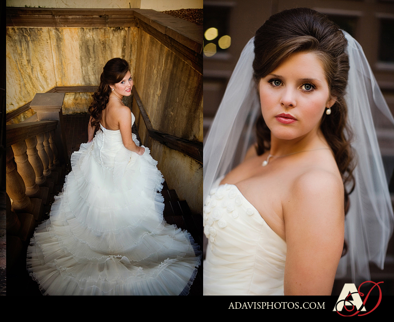 Modern and romantic bridal portraits at the Las Colinas Canals by Plano Texas wedding photographer Allison Davis Photography