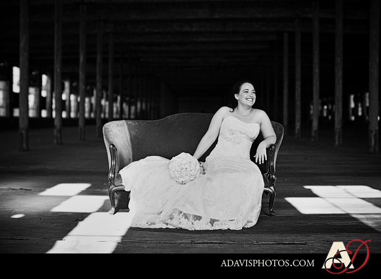Romantic and Modern Bridal Portraits at the McKinney Cotton Mill by Plano Texas Wedding Photographer Allison Davis Photography