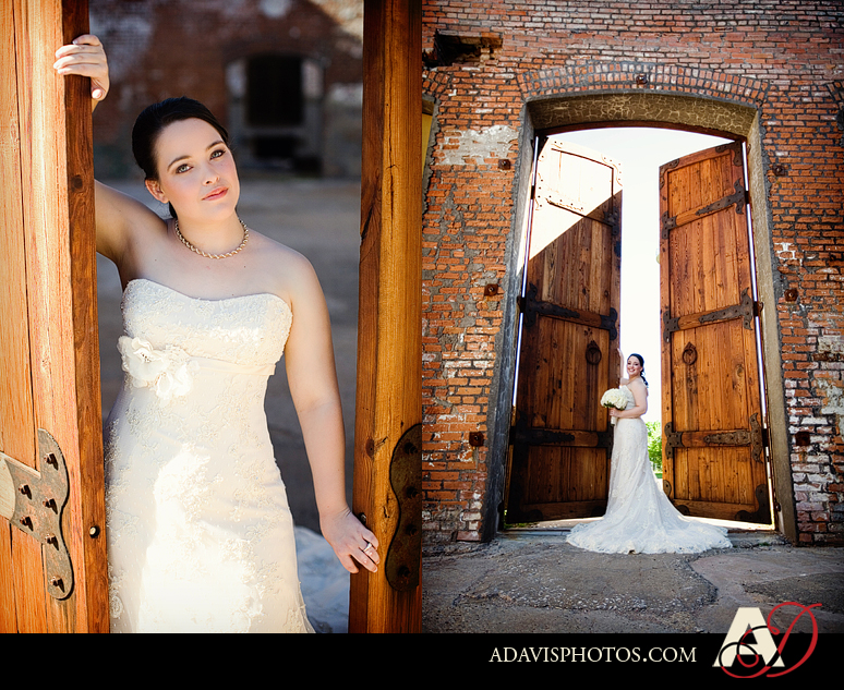 Romantic and Modern Bridal Portraits at the McKinney Cotton Mill by Prosper Texas Wedding Photographer Allison Davis Photography