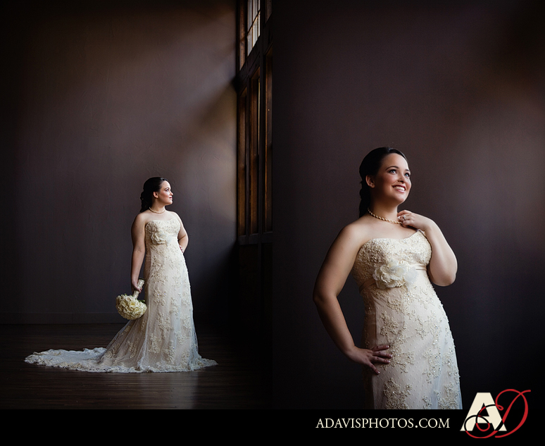 Romantic and Modern Bridal Portraits at the McKinney Cotton Mill by Dallas Wedding Photographer Allison Davis Photography
