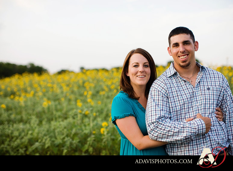 Romantic and modern country engagement portraits by Richarson wedding photographer Allison Davis Photography
