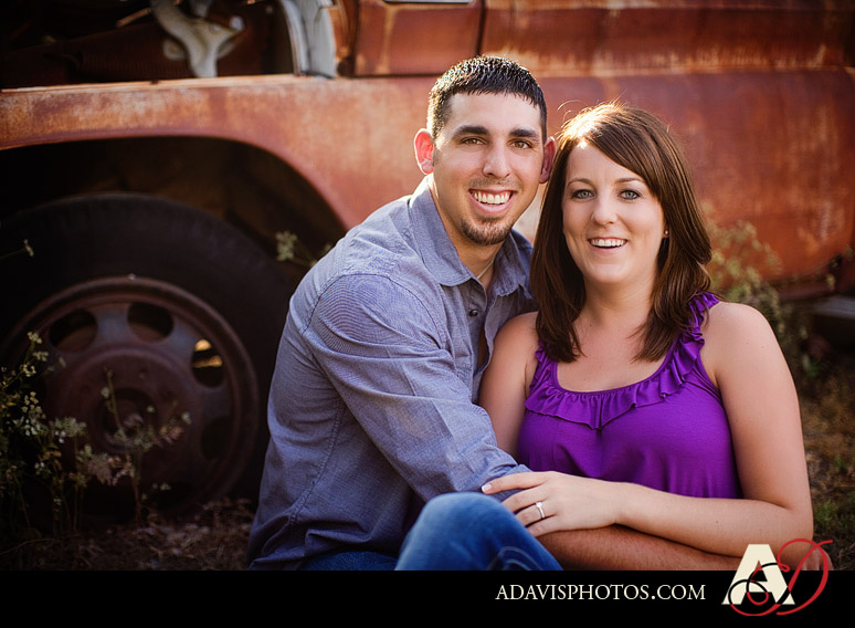 Romantic and modern country engagement portraits by Frisco wedding photographer Allison Davis Photography