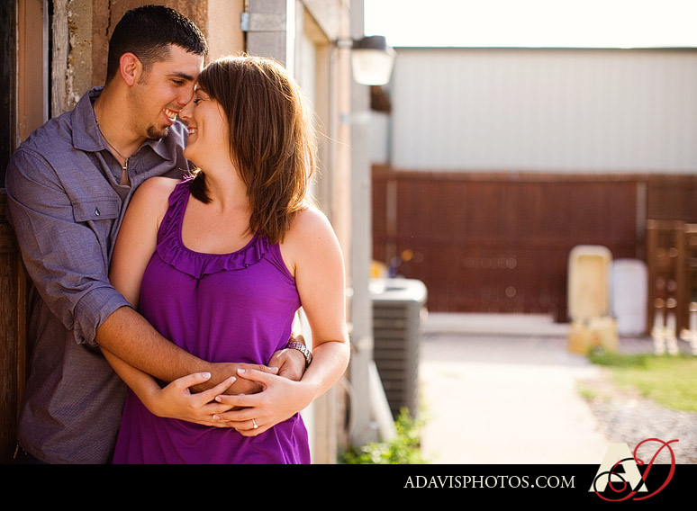 Romantic and modern country engagement portraits by McKinney Texas wedding photographer Allison Davis Photography